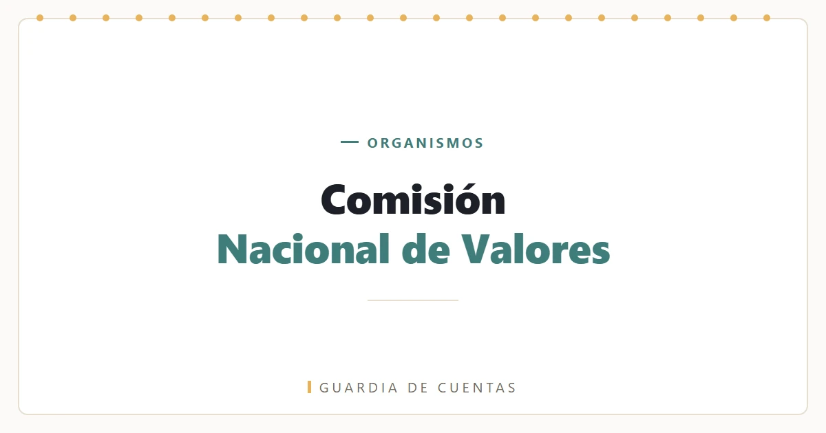 Comisión Nacional de Valores