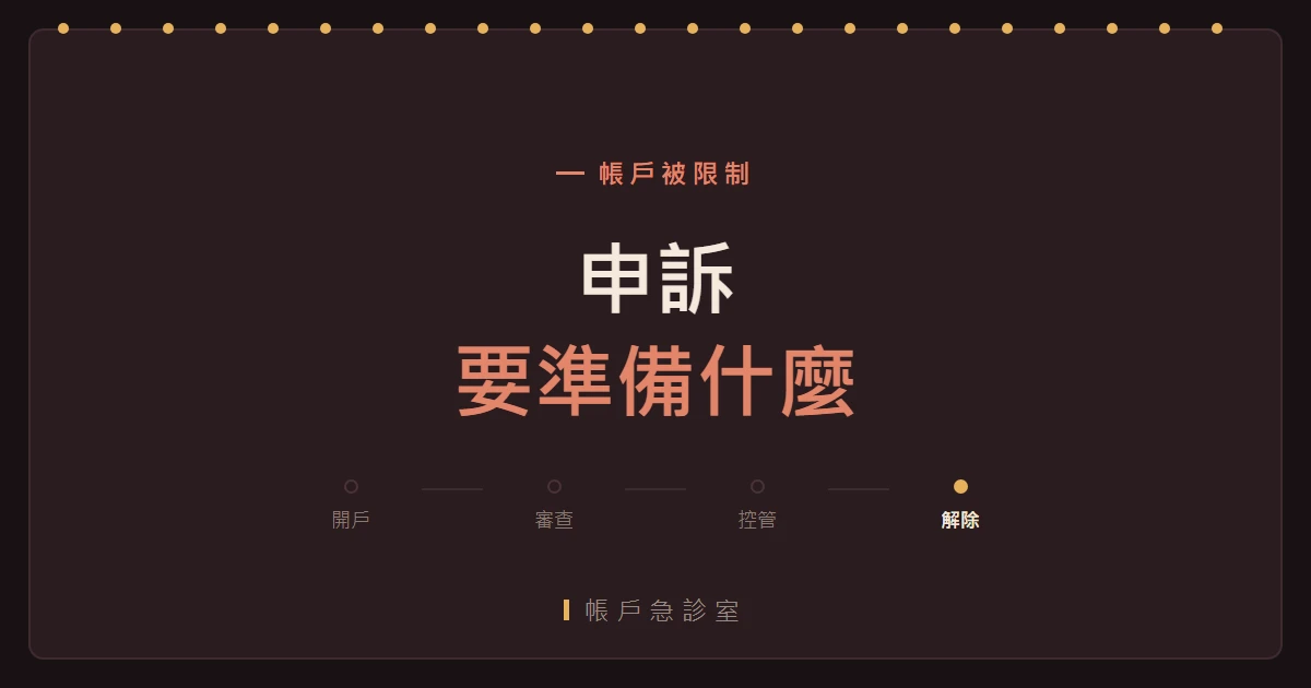 申訴要準備什麼：四組資料與一頁說明