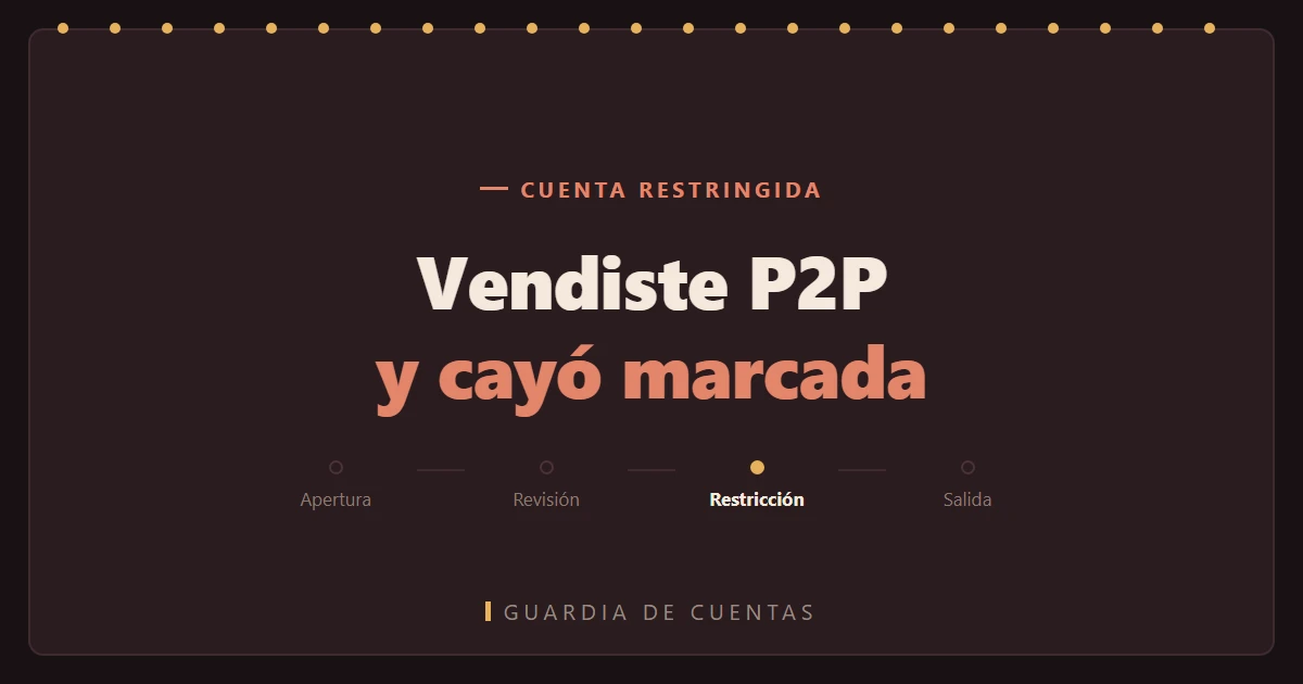 Vendiste por P2P y te cayó plata marcada
