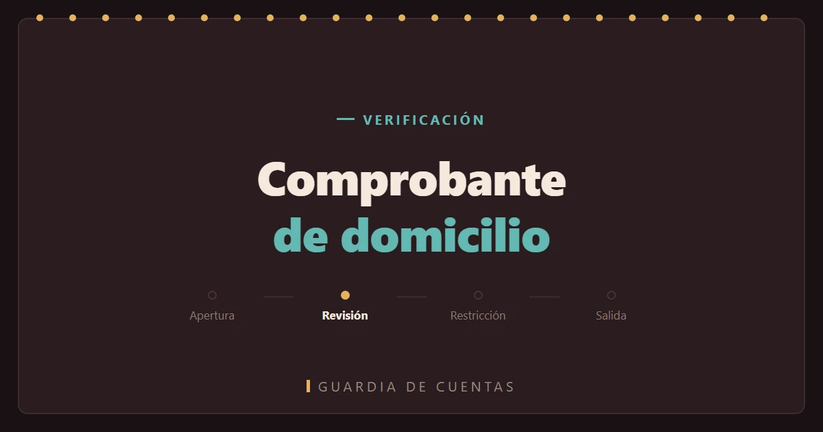 Comprobante de domicilio: los cuatro campos que deciden