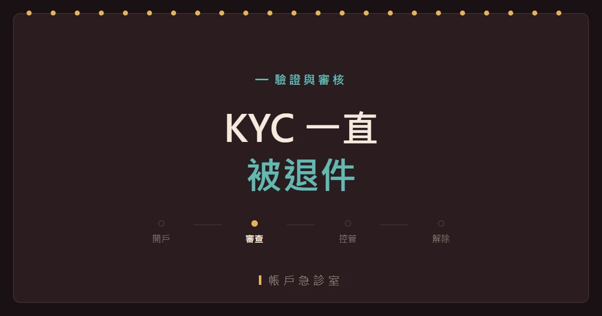 幣安驗證失敗怎麼辦？KYC 被退件的六種原因與解法